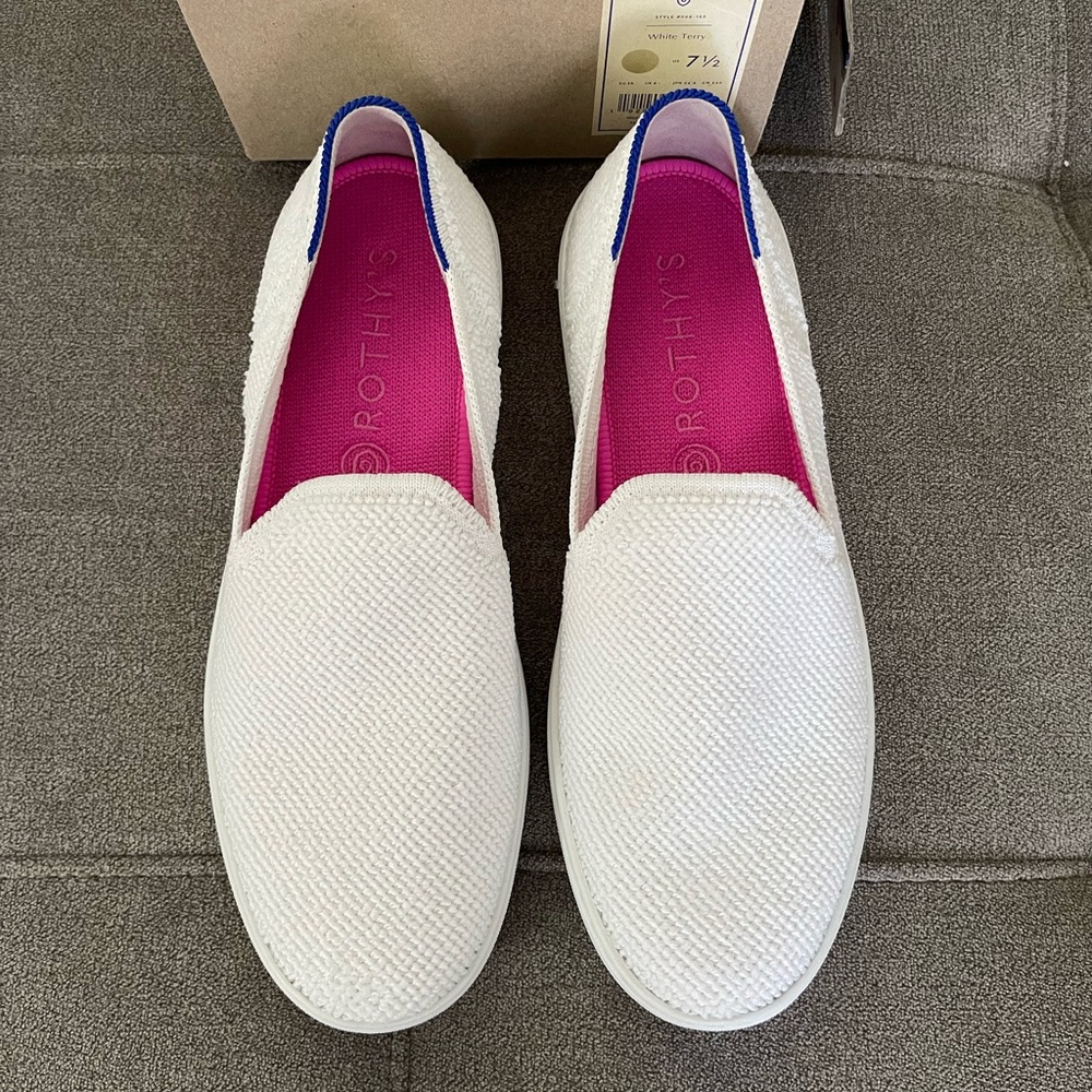 Rothy’s White Terry Sneakers